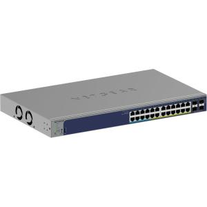 imageNETGEAR 28Port Ultra60 PoE Gigabit Ethernet Smart Switch GS728TXUP Managed with 16 x PoE and 8 x PoE  420W 4 x 10G SFP Optional Insight Cloud Management Desktop or Rack Mount