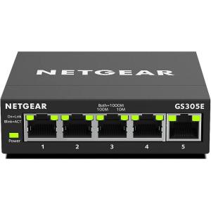 imageNETGEAR 5Port MultiGigabit Ethernet Unmanaged Essentials Network Switch MS305  with 5 x 1G25G Desktop or Wall Mount and Limited 3 Year Protection5 Port with Enhanced Features