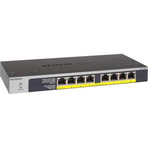 imageNETGEAR 8Port PoE Gigabit Ethernet Plus Switch GS108PEv3  Managed with 4 x PoE  53W Desktop or Wall Mount and Limited Lifetime ProtectionUnmanaged