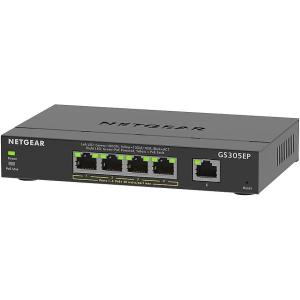 imageNETGEAR 8Port Ultra60 PoE MultiGigabit Ethernet Easy Smart Managed Switch MS108EUP  Managed with 4 x PoE and 4 x PoE  230W Desktop or Wall Mount and Limited Lifetime ProtectionPlus