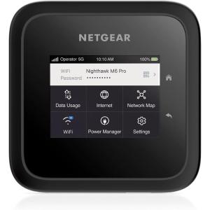imageNETGEAR Nighthawk M6 5G Mobile Hotspot Router with Sim Card Slot Modem Portable WiFi Device for Travel Unlocked with Verizon ATampampT and TMobile WiFi 6 25Gbps MR61505G Hotspot  80Gbps