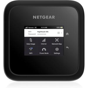imageNETGEAR Nighthawk M6 5G Mobile Hotspot Router with Sim Card Slot Modem Portable WiFi Device for Travel Unlocked with Verizon ATampampT and TMobile WiFi 6 25Gbps MR61505G Hotspot  25Gbps