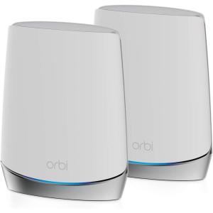 imageNETGEAR Orbi 370 Series DualBand WiFi 7 Mesh Network System for Home RBE372  Wireless Router  1 Extender Security Features 5 Gbps Covers 4000 sqft 70 Devices 25GB Internet Port BE5000WiFi 6  2Pack