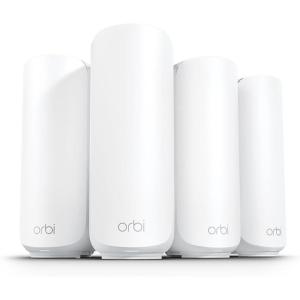 imageNETGEAR Orbi 370 Series DualBand WiFi 7 Mesh Network System for Home RBE372  Wireless Router  1 Extender Security Features 5 Gbps Covers 4000 sqft 70 Devices 25GB Internet Port BE5000WiFi 7  4Pack
