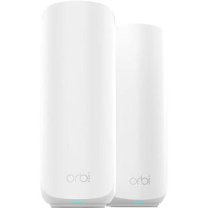 imageNETGEAR Orbi 370 Series DualBand WiFi 7 Mesh Network System for Home RBE372  Wireless Router  1 Extender Security Features 5 Gbps Covers 4000 sqft 70 Devices 25GB Internet Port BE5000WiFi 7  2Pack