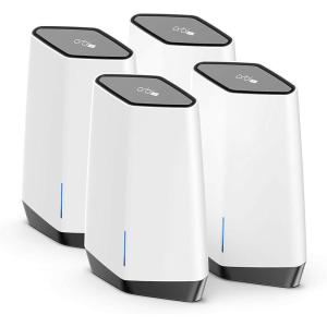 imageNETGEAR Orbi Pro WiFi 6 Triband Mesh System SXK80  Router with 1 Satellite Extender for Business or Home  Coverage up to 6000 sq ft and 60 Devices  AX6000 80211 AX up to 6Gbps Pack of 24Pack Router3 Satellites