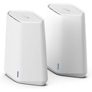 imageNETGEAR Orbi Pro WiFi 6 Triband Mesh System SXK80  Router with 1 Satellite Extender for Business or Home  Coverage up to 6000 sq ft and 60 Devices  AX6000 80211 AX up to 6Gbps Pack of 22Pack Router1 Satellite