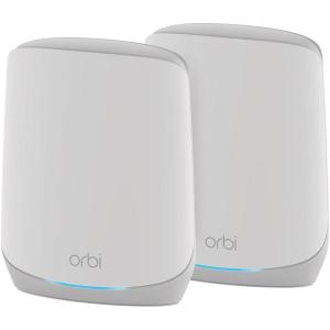 imageNETGEAR Orbi Whole Home TriBand Mesh WiFi 6 Addon Satellite RBS760  Works with Your Orbi WiFi 6 System  Security Features  Adds Coverage up to 2500 sq ft  AX5400 up to 54 GbpsAX5200