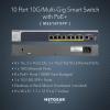 imageNETGEAR 10Port PoE 10G MultiGigabit Smart Switch MS510TXPP  Managed with 8 x PoE  180W 1 x 10G 1 x 10G SFP Desktop or Rackmount and Limited Lifetime Protection
