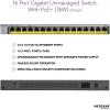 imageNETGEAR 16Port Gigabit Ethernet Unmanaged PoE Switch GS116LP  with 16 x PoE  76W Upgradeable DesktopRackmount and ProSAFE Limited Lifetime Protection Renewed16 port  16xPoE 76W