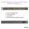 imageNETGEAR 18Port PoE Gigabit Ethernet Smart Switch GS716TPP  Managed with Insight Cloud Management 16 x PoE  300W 2 x 1G SFP DesktopRackmount and ProSAFE Lifetime Protection Renewed52 port  48xPoE 760W  4xSFP