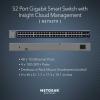 imageNETGEAR 52Port Gigabit Ethernet Smart Switch GS752TXv3 Managed with 48 x 1G 4 x 10G SFP Optional Insight Cloud Management Desktop or Rack Mount Limited Lifetime Protection