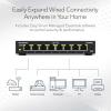 imageNETGEAR 8Port Gigabit Ethernet Easy Smart Managed Essentials Switch GS308E  Desktop or Wall Mount Home Network Hub Office Ethernet Splitter Silent Operation