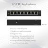 imageNETGEAR 8Port Gigabit Ethernet Easy Smart Managed Essentials Switch GS308E  Desktop or Wall Mount Home Network Hub Office Ethernet Splitter Silent Operation