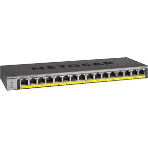 imageNETGEAR 16Port Gigabit Ethernet Unmanaged PoE Switch GS116LP  with 16 x PoE  76W Upgradeable DesktopRackmount and ProSAFE Limited Lifetime Protection Renewed16 port  16xPoE 76W
