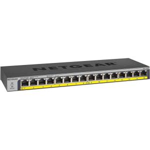 imageNETGEAR PoE Switch 16 Port Gigabit Ethernet Unmanaged Network Switch GS116PP  with 16 x PoE  183 W Desktop Wall Mount or Rackmount and Limited Lifetime Protection16 Port  16xPoe 183W  Unmanaged