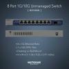 imageNETGEAR 8Port 1G10G Gigabit Ethernet Unmanaged Switch GS108X  with 1 x 10G SFP Desktop or WallMount Limited Lifetime Protection