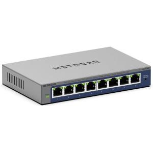 imageNETGEAR 8Port Gigabit Ethernet Easy Smart Managed Switch GS108E  Managed Desktop or Wall Mount and Limited Lifetime Protection