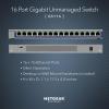 imageNETGEAR 16Port Gigabit Ethernet Unmanaged Switch GS316  Desktop or Wall Mount and Limited Lifetime Protection