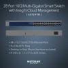 imageNETGEAR 28Port 10GMultiGigabit Ethernet Smart Switch XS724TM  Managed 24 x 10GMultigig Ports 4 x 10G SFP Optional Insight Management DesktopRack Mount Limited Lifetime Protection