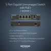 imageNETGEAR 5Port Gigabit Ethernet Unmanaged PoE Switch GS305P  with 4 x PoE  63W Desktop or Wall Mount Renewed