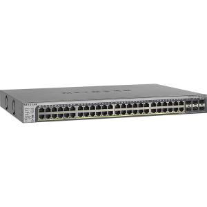 imageNetgear GS752TPSB100NAS 52Port Smart Managed Pro Stackable Switch 48GbE PoEPoE 384W 6 SFP ProSAFE Lifetime Protection GS752TPSB