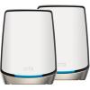 imageNETGEAR Orbi TriBand WiFi 6 Mesh Network System RBK862S  Router  1 Satellite Extender Security Features Up to 6Gbps Up to 5400 sq ft 100 Devices 10 Gig Internet Port Armor Subscription