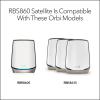 imageNETGEAR Orbi TriBand WiFi 6 Mesh Addon Satellite RBS860  Works with Orbi RBR860S and RBK863S Adds Coverage Up to 2700 sq ft AX6000 6GbpsCompact  Single