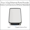 imageNETGEAR Orbi TriBand WiFi 6 Mesh Addon Satellite RBS860  Works with Orbi RBR860S and RBK863S Adds Coverage Up to 2700 sq ft AX6000 6GbpsCompact  Single