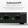 imageNETGEAR S350 Series 10Port Gigabit Ethernet PoE Smart Managed Essentials Switch  8 x 1G PoE  55W 2 x 1G Dedicated SFP  Desktop or WallMount GS310TPv2