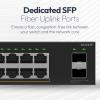 imageNETGEAR S350 Series 26Port Gigabit Ethernet PoE Smart Managed Essentials Switch  24 x 1G PoE  190W 2 x 1G Dedicated SFP  Desktop or Rackmount GS324TPv2