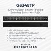 imageNETGEAR S350 Series 52Port Gigabit Ethernet PoE Smart Managed Essentials Switch  48 x 1G PoE  380W 4 x 1G Dedicated SFP  Desktop or Rackmount GS348TPv2