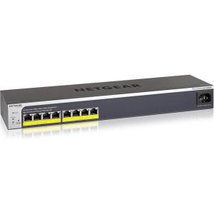imageNETGEAR 16Port Gigabit Ethernet Smart Managed Plus PoE Network Switch Hub Internet Splitter JGS516PE  with 8 x PoE  85W DesktopRackmount and ProSAFE Lifetime Protection8 Port  8xPoE 124 W