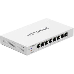 imageNETGEAR 8port PoE Gigabit Ethernet Smart Switch with Insight Cloud Management GC108P  Managed with 8 x PoE  64W Renewed8 Port  8 x PoE 64W