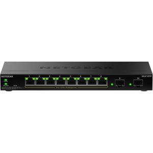 imageNETGEAR S350 Series 10Port Gigabit Ethernet PoE Smart Managed Essentials Switch  8 x 1G PoE  55W 2 x 1G Dedicated SFP  Desktop or WallMount GS310TPv2