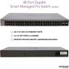 imageNETGEAR 48Port Gigabit Ethernet Smart Managed Pro Switch GS748T  with 4 x 1G SFP DesktopRackmount and ProSAFE Renewed48 port  4xSFP