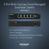 imageNETGEAR 5Port MultiGigabit Ethernet Easy Smart Managed Essentials Switch MS305E  Managed with 5 x 1G25G Desktop or Wall Mount and Limited 5 Year Protection