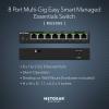 imageNETGEAR 8Port MultiGigabit Ethernet Easy Smart Managed Essentials Switch MS308E  Managed with 8 x 1G25G Desktop or Wall Mount and Limited 5 Year Protection