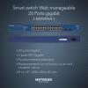 imageNETGEAR GS108Tv2 8Port Gigabit Smart Managed Pro Switch ProSAFE Lifetime Protection24 Port  2 x SFP