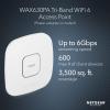 imageNetgear Cloud Managed Wireless Access Point WAX615 WiFi 6 DualBand AX3000 80211ax Insight Remote Management PoE or AC Adapter or Mounts not Included RenewedAX6000  WiFi 6  PoE