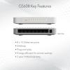 imageNETGEAR 8Port Gigabit Ethernet Unmanaged Switch GS608  Desktop or Wall Mount Home Network Hub Ethernet Splitter Silent Operation PlugandPlay