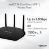 imageNETGEAR Wireless Desktop Access Point WAC124  WiFi 5 DualBand AC2000 Speed  4 x 1G Ethernet Ports  Up to 64 Devices  WPA2 Security  Desktop  MUMIMO  Supports 3 SSIDs  80211ac