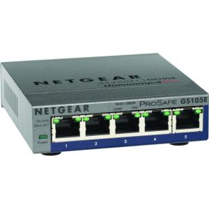 imageNetgear GS105E200NAS PROSAFE PLUS 5 PORT GIGABIT SWITCH