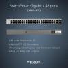 imageNETGEAR 48Port Gigabit Ethernet Smart Managed Pro Switch GS748T  with 4 x 1G SFP DesktopRackmount and ProSAFE Lifetime Protection Renewed48 Port  4 x SFP