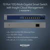 image:imageNETGEAR 28Port Ultra60 PoE MultiGigabit Ethernet Smart Switch MS324TXUP  Managed with 24 x PoE  720W 4 x 10G SFP Optional Insight Cloud Management Desktop or Rack Mount Renewed8 port  MultiGig  2xSFP  Managed