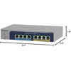 image:imageNETGEAR 8Port Ultra60 PoE MultiGigabit Ethernet Plus Switch MS108EUP  Managed with 4 x PoE and 4 x PoE  230W Desktop or Wall Mount Renewed8 Port  8xPoE 230W  25G  Lifetime