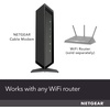 image:imageNETGEAR Cable Modem CM700  Compatible with All Cable Providers incl Xfinity Spectrum Cox  for Cable Plans up to 800Mbps  DOCSIS 30800 Mbps Max Download