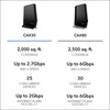 image:imageNETGEAR Nighthawk Modem Router Combo CAX30 DOCSIS 31 Cable Modem and WiFi 6 Router  AX2700 27 Gbps  Compatible with Xfinity Spectrum Cox and More  Gigabit Wireless InternetPack of 2
